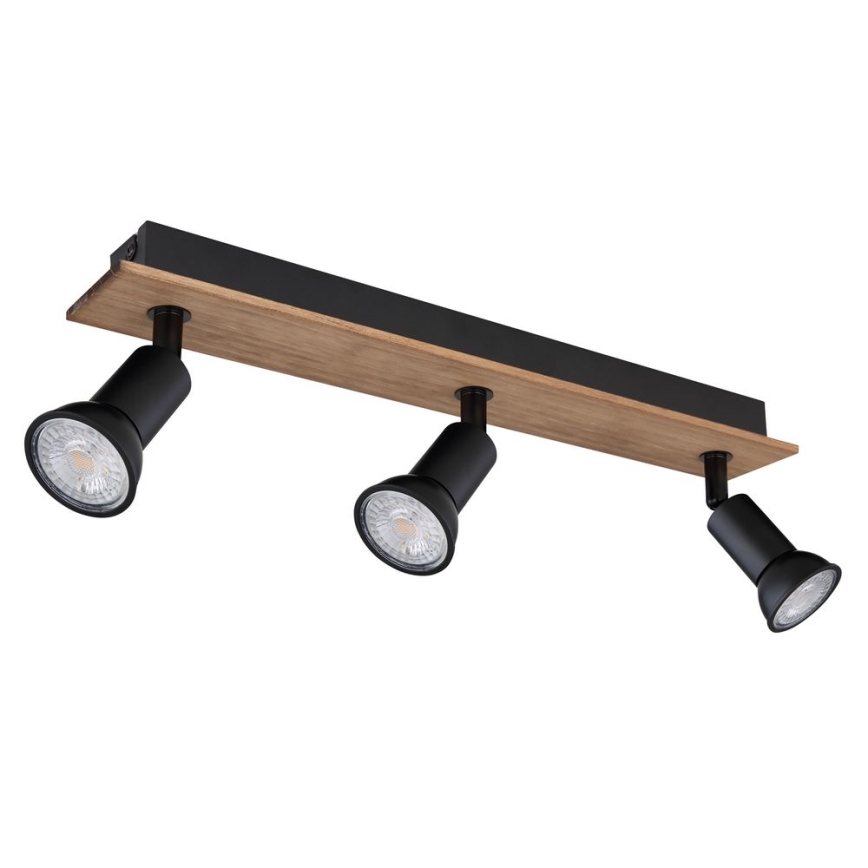 Globo - Точечный светильник 3xGU10/35W/230V дерево/металл