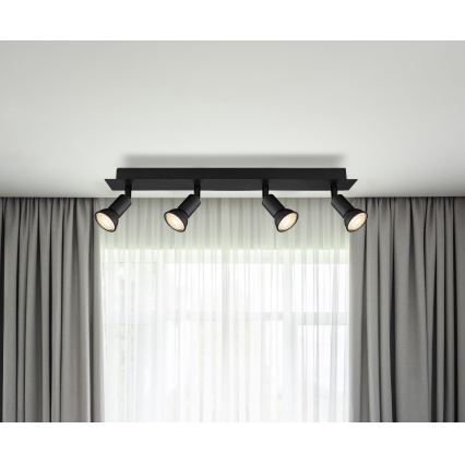 Globo - Точковий світильник 4xGU10/35W/230V чорний