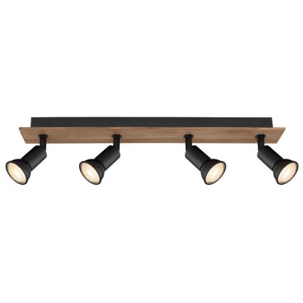 Globo - Точковий світильник 4xGU10/35W/230V дерево/метал