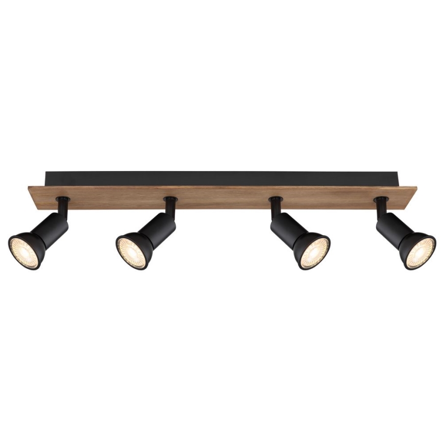 Globo - Точковий світильник 4xGU10/35W/230V дерево/метал
