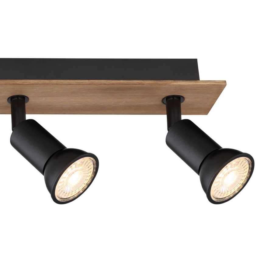 Globo - Точковий світильник 4xGU10/35W/230V дерево/метал