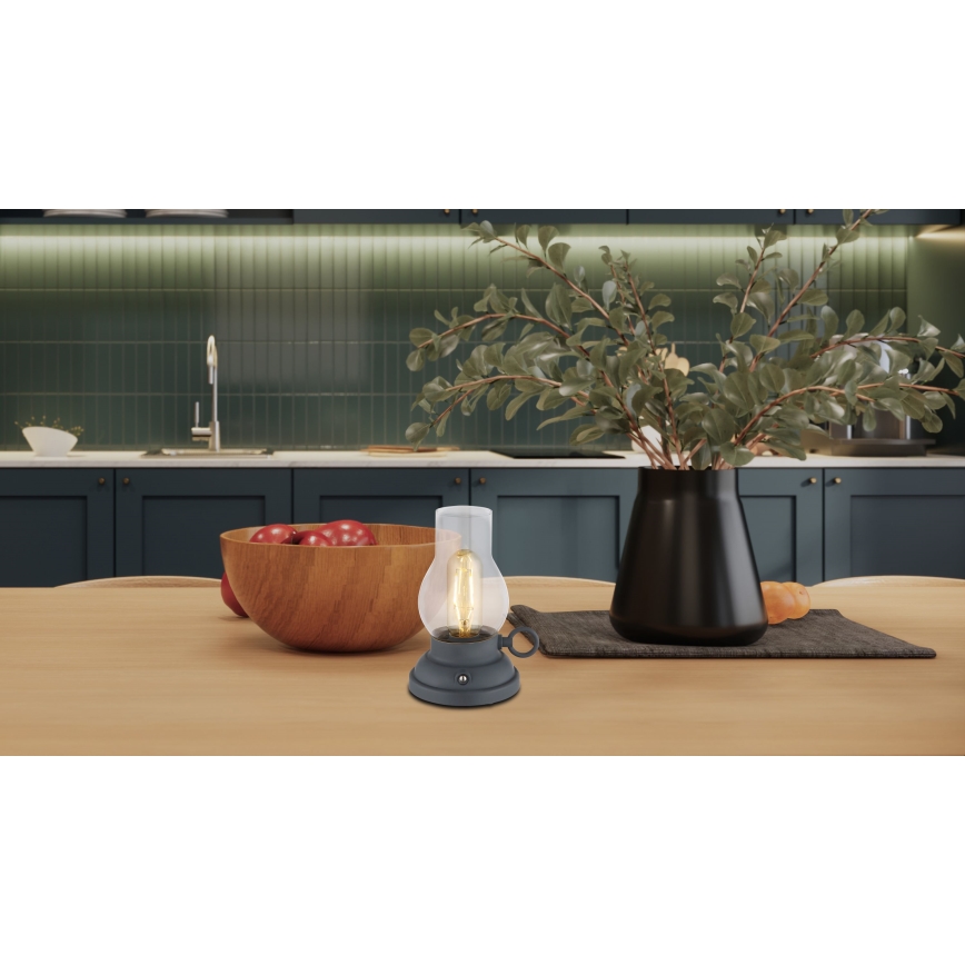 Globo - Світлодіодна регульована за яскравістю настільна лампа з сенсорним керуванням LED/1W/3,7V 1200 mAh антрацит