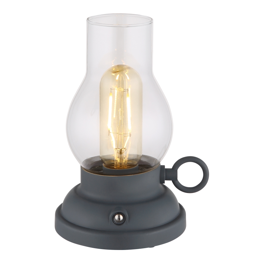 Globo - Світлодіодна регульована за яскравістю настільна лампа з сенсорним керуванням LED/1W/3,7V 1200 mAh антрацит