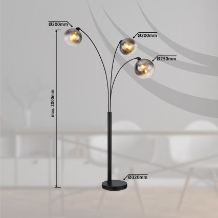 Globo - Підлогова лампа 3xE27/60W/230V