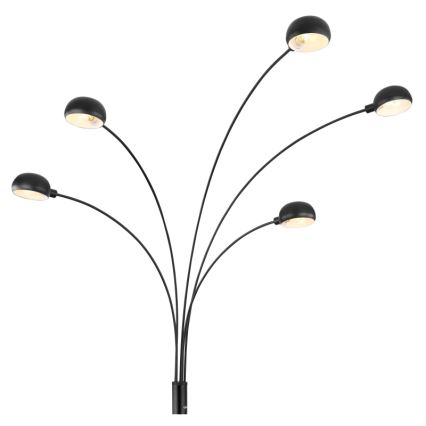 Globo - Торшер 5xE14/40W/230V черный