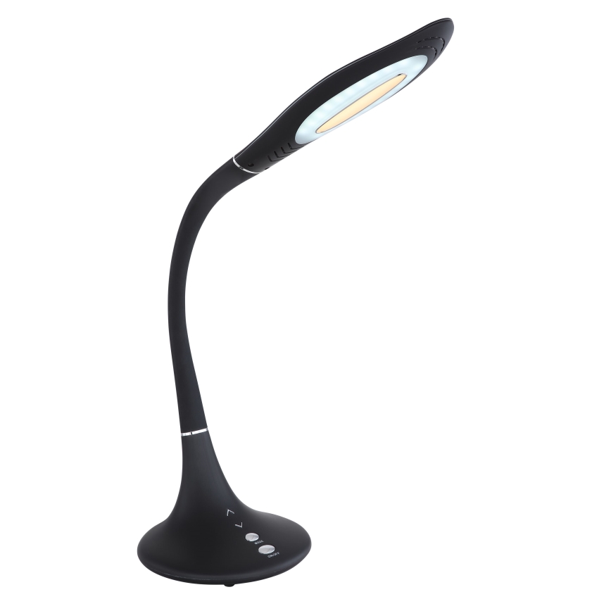 Globo - LED Сенсорна гнучка настільна лампа з регулюванням яскравості LED/9W/230V 3000/4500/6500K чорний