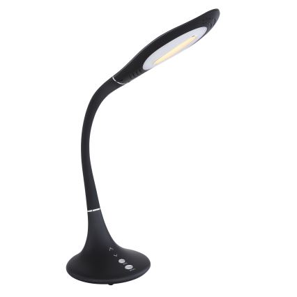 Globo - LED Сенсорна гнучка настільна лампа з регулюванням яскравості LED/9W/230V 3000/4500/6500K чорний