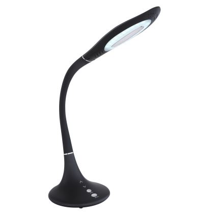 Globo - LED Сенсорна гнучка настільна лампа з регулюванням яскравості LED/9W/230V 3000/4500/6500K чорний
