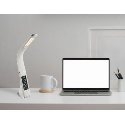 Globo - светодиодная диммируемая сенсорная настольная лампа с дисплеем LED/6,5 Вт/230 В 3000/4500/5800 К белая