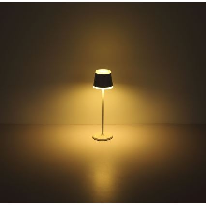 Globo - LED Аккумуляторная сенсорная настольная лампа с регулированием яркости LED/4,6W/230V 1800 mAh USB IP54 белая