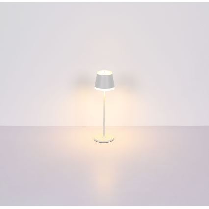 Globo - LED Аккумуляторная сенсорная настольная лампа с регулированием яркости LED/4,6W/230V 1800 mAh USB IP54 белая