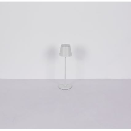 Globo - LED Аккумуляторная сенсорная настольная лампа с регулированием яркости LED/4,6W/230V 1800 mAh USB IP54 белая
