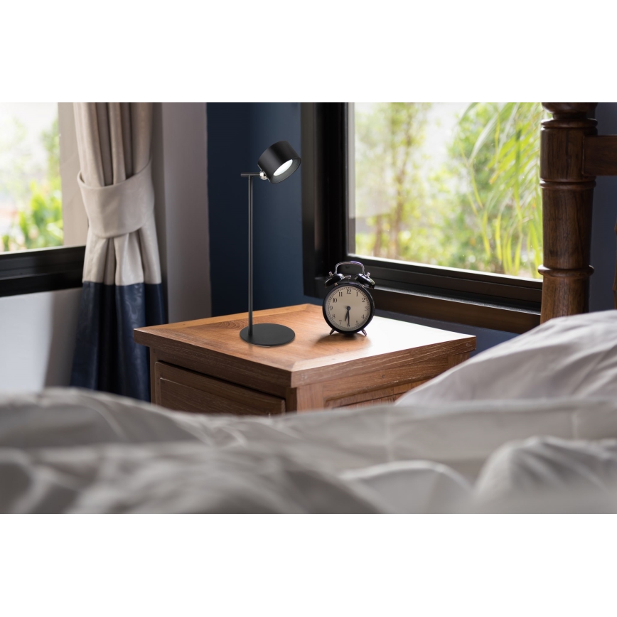 Globo - Светодиодная сенсорная настольная лампа с регулированием яркости 4в1 LED/4W/5V 3000/4000/5000K 1200 mAh черный