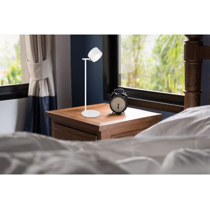 Globo - Сенсорна настільна LED лампа з регулюванням яскравості 4в1 LED/4W/5V 3000/4000/5000K 1200 mAh білий