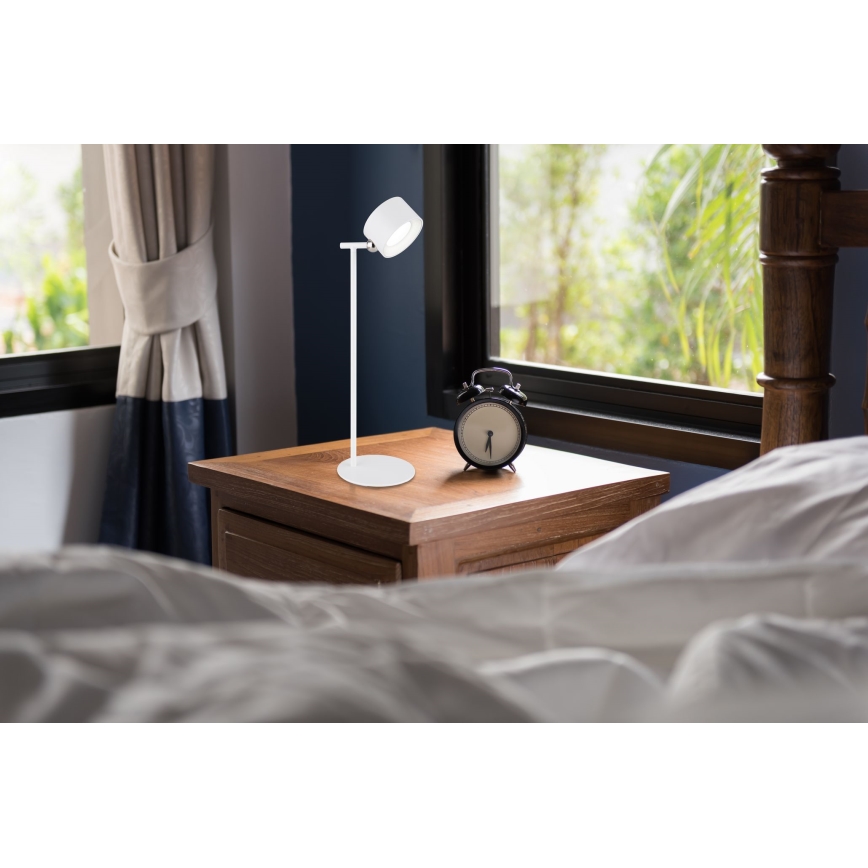 Globo - Сенсорна настільна LED лампа з регулюванням яскравості 4в1 LED/4W/5V 3000/4000/5000K 1200 mAh білий