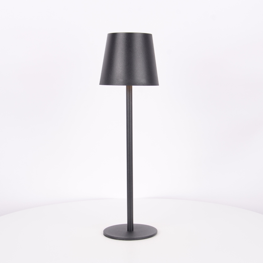 Globo - LED Сенсорна вулична лампа з регулюванням яскравості LED/3W/3,7V IP44 1800 mAh USB чорний