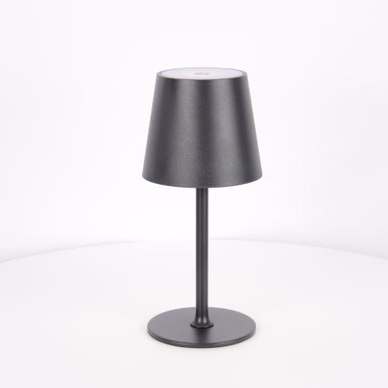 Globo - LED Сенсорна вулична лампа з регулюванням яскравості LED/3W/3,7V IP44 1800 mAh USB чорний