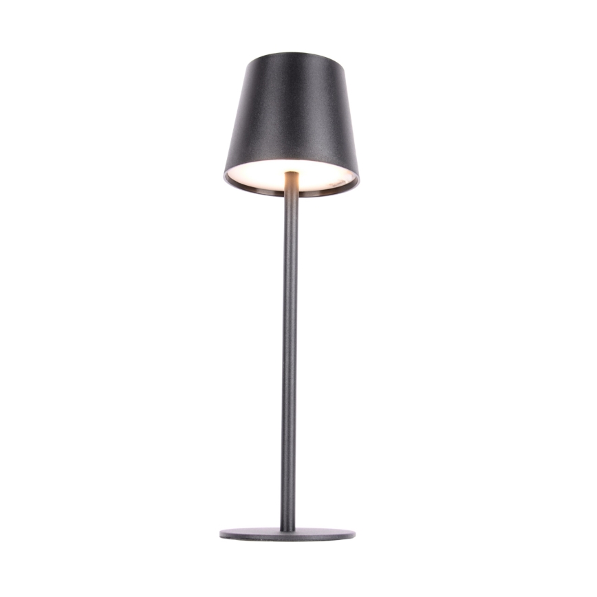 Globo - LED Сенсорна вулична лампа з регулюванням яскравості LED/3W/3,7V IP44 1800 mAh USB чорний