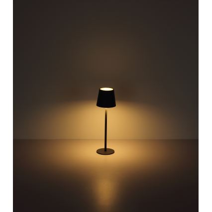 Globo - LED Сенсорна вулична лампа з регулюванням яскравості LED/3W/3,7V IP44 1800 mAh USB чорний
