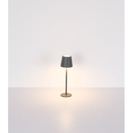 Globo - LED Сенсорна вулична лампа з регулюванням яскравості LED/3W/3,7V IP44 1800 mAh USB чорний