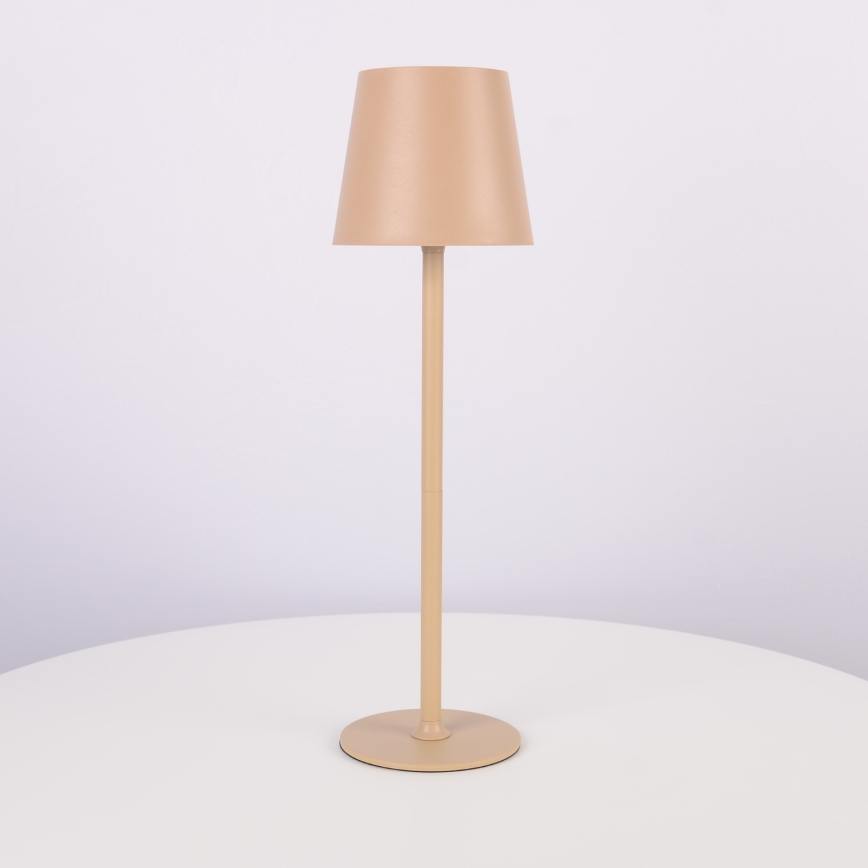 Globo - LED Сенсорна вулична лампа з регулюванням яскравості LED/3W/3,7V IP44 1800 mAh USB бежевий