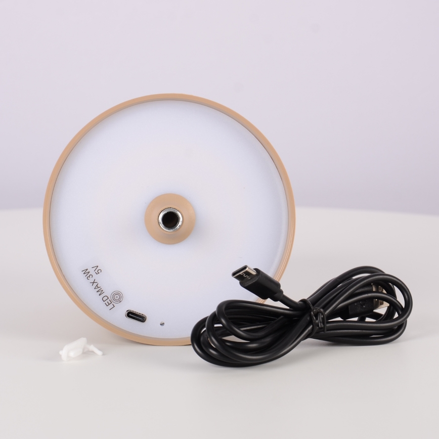 Globo - LED Сенсорна вулична лампа з регулюванням яскравості LED/3W/3,7V IP44 1800 mAh USB бежевий