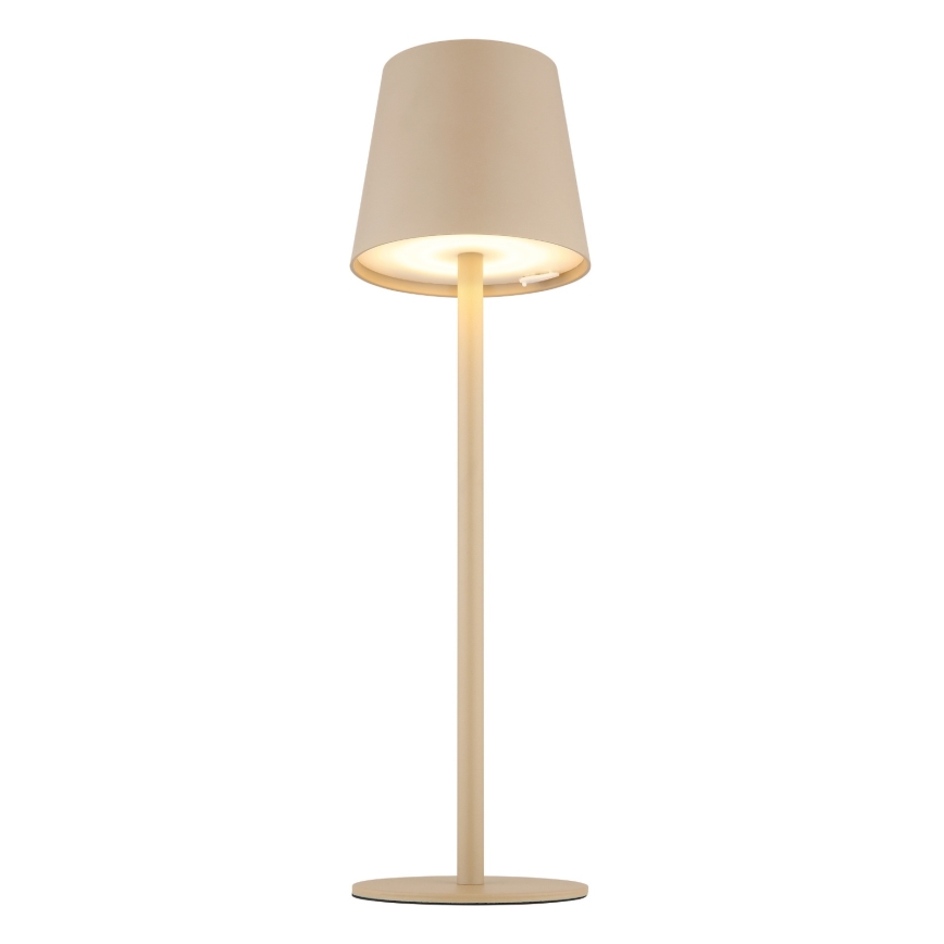 Globo - LED Сенсорна вулична лампа з регулюванням яскравості LED/3W/3,7V IP44 1800 mAh USB бежевий