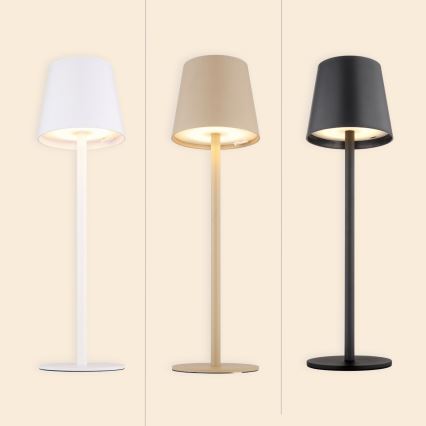 Globo - LED Сенсорна вулична лампа з регулюванням яскравості LED/3W/3,7V IP44 1800 mAh USB бежевий