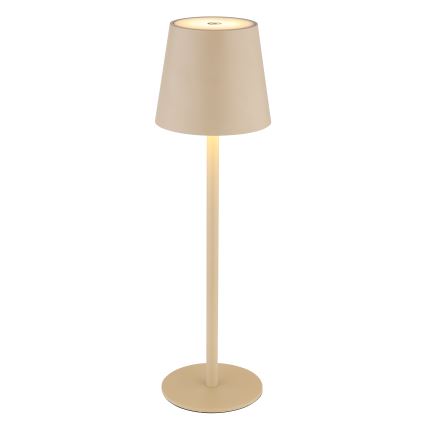 Globo - LED Сенсорна вулична лампа з регулюванням яскравості LED/3W/3,7V IP44 1800 mAh USB бежевий