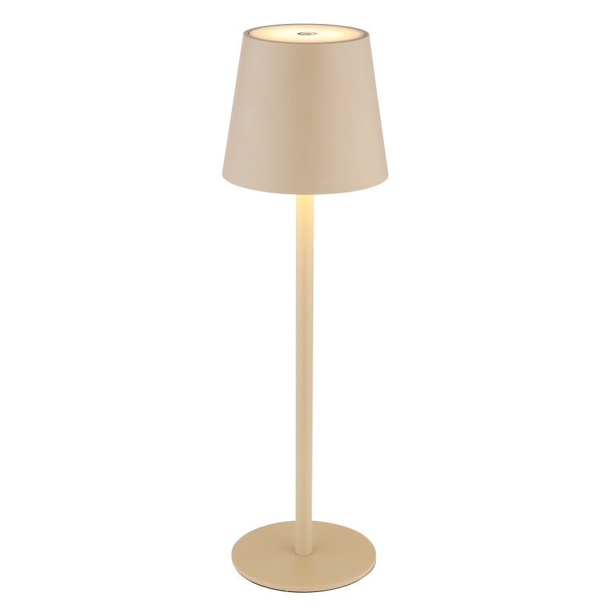 Globo - LED Сенсорна вулична лампа з регулюванням яскравості LED/3W/3,7V IP44 1800 mAh USB бежевий