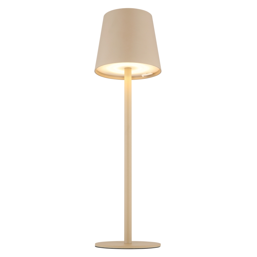 Globo - LED Сенсорна вулична лампа з регулюванням яскравості LED/3W/3,7V IP44 1800 mAh USB бежевий
