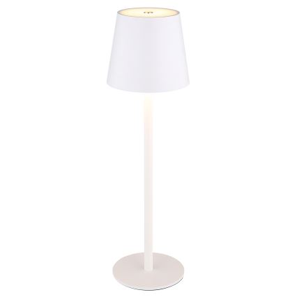 Globo - LED Сенсорна вулична лампа з регулюванням яскравості LED/3W/3,7V IP44 1800 mAh USB білий