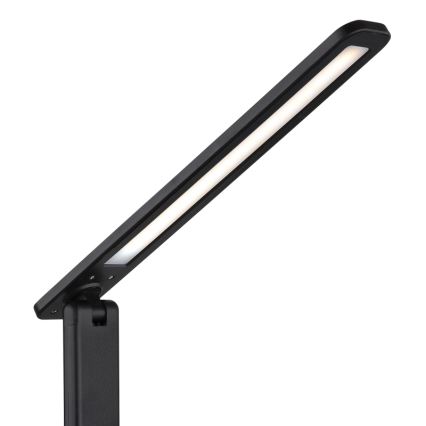 Globo - LED Сенсорна акумуляторна настільна лампа з регулюванням яскравості LED/5W/5V 2700/4000/6500K 1800 mAh чорний