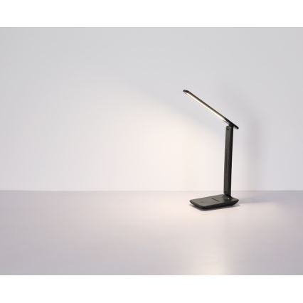 Globo - LED Сенсорна акумуляторна настільна лампа з регулюванням яскравості LED/5W/5V 2700/4000/6500K 1800 mAh чорний