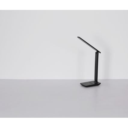 Globo - LED Сенсорна акумуляторна настільна лампа з регулюванням яскравості LED/5W/5V 2700/4000/6500K 1800 mAh чорний