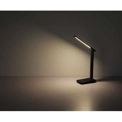 Globo - LED сенсорная диммируемая зарядная настольная лампа LED/4 Вт/5 В 2700/4000/6500K 1800 мА·ч чёрная