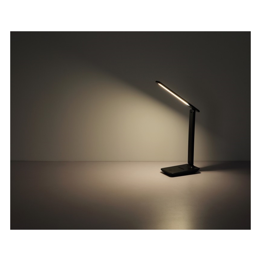 Globo - LED сенсорная диммируемая зарядная настольная лампа LED/4 Вт/5 В 2700/4000/6500K 1800 мА·ч чёрная