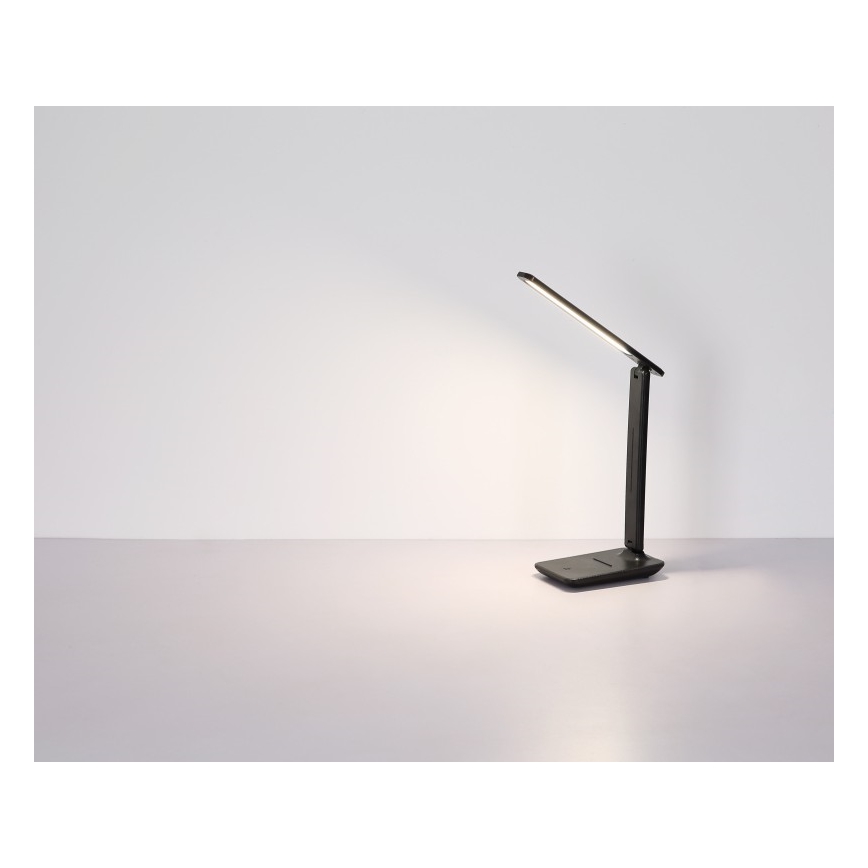 Globo - LED сенсорная диммируемая зарядная настольная лампа LED/4 Вт/5 В 2700/4000/6500K 1800 мА·ч чёрная