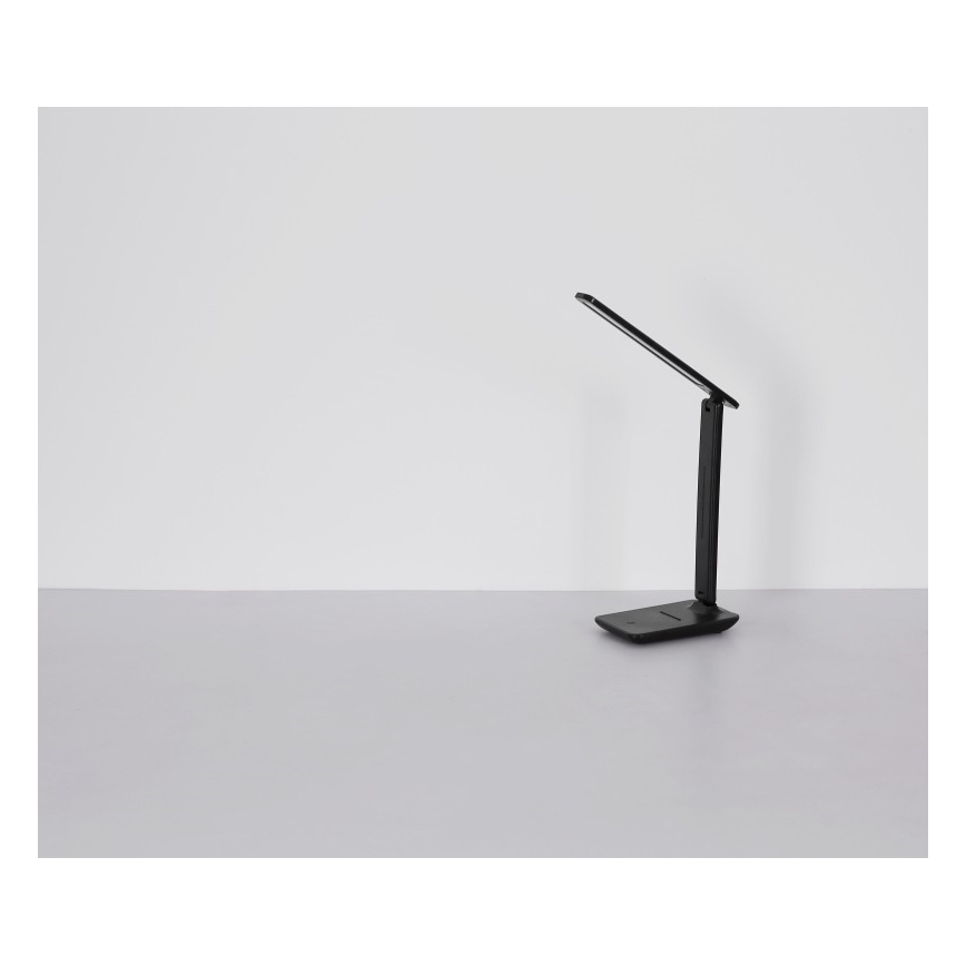 Globo - LED сенсорная диммируемая зарядная настольная лампа LED/4 Вт/5 В 2700/4000/6500K 1800 мА·ч чёрная