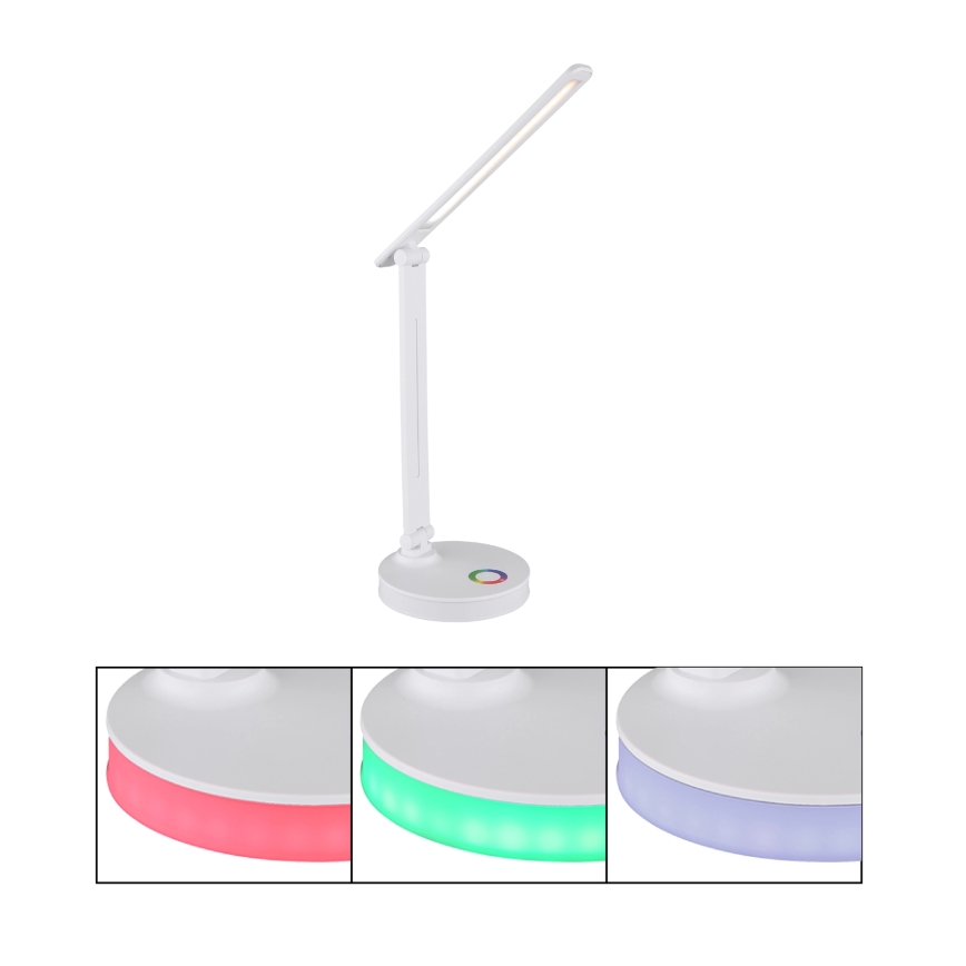 Globo - LED RGBW Сенсорна настільна лампа з регулюванням яскравості LED/5W/230V + LED/2W 2700K/4000K/6500K білий