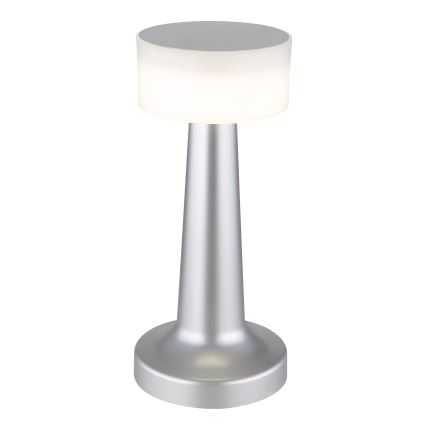 Globo - Сенсорна настільна LED лампа з регулюванням яскравості LED/1W/3,7V 2700K/4000K/6500K 800 mAh USB матовий хром