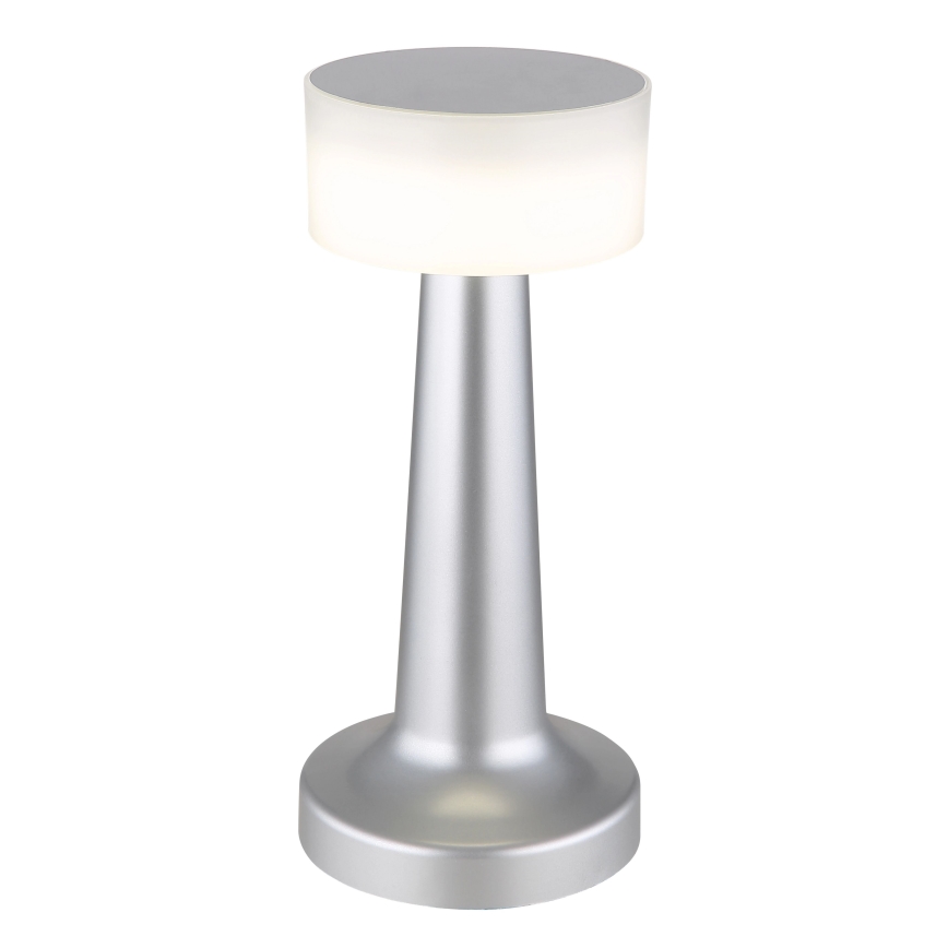 Globo - Сенсорна настільна LED лампа з регулюванням яскравості LED/1W/3,7V 2700K/4000K/6500K 800 mAh USB матовий хром