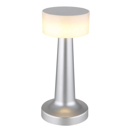 Globo - Сенсорна настільна LED лампа з регулюванням яскравості LED/1W/3,7V 2700K/4000K/6500K 800 mAh USB матовий хром