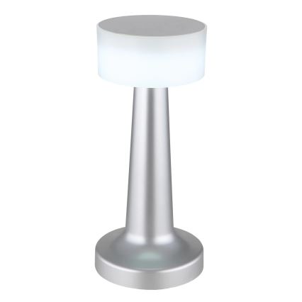 Globo - Сенсорна настільна LED лампа з регулюванням яскравості LED/1W/3,7V 2700K/4000K/6500K 800 mAh USB матовий хром