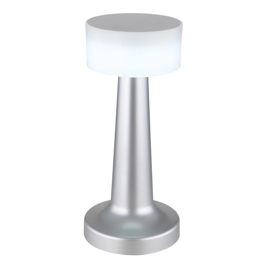 Globo - Сенсорна настільна LED лампа з регулюванням яскравості LED/1W/3,7V 2700K/4000K/6500K 800 mAh USB матовий хром