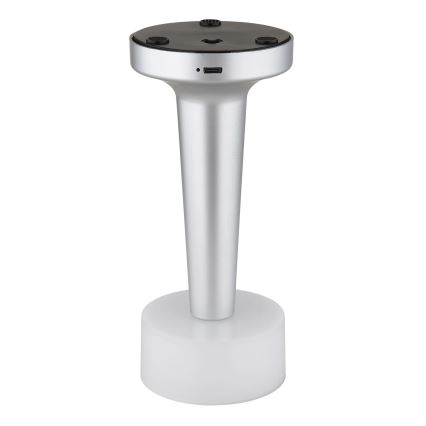 Globo - Сенсорна настільна LED лампа з регулюванням яскравості LED/1W/3,7V 2700K/4000K/6500K 800 mAh USB матовий хром