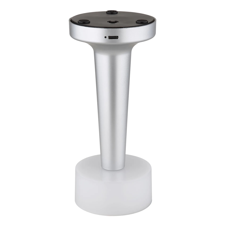 Globo - Сенсорна настільна LED лампа з регулюванням яскравості LED/1W/3,7V 2700K/4000K/6500K 800 mAh USB матовий хром