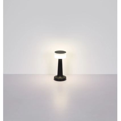 Globo - Світлодіодна сенсорна настільна лампа з регулюванням яскравості LED/1W/3,7V 2700K/4000K/6500K 800 mAh USB чорна