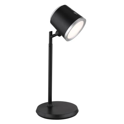 Globo - Сенсорна настільна LED лампа з регулюванням яскравості 4в1 LED/6W/3,7V 3000K/4000K/6500K 1500 mAh USB чорний