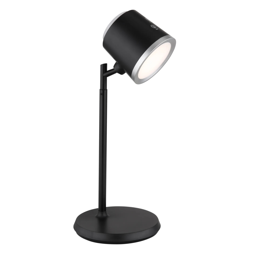 Globo - Сенсорна настільна LED лампа з регулюванням яскравості 4в1 LED/6W/3,7V 3000K/4000K/6500K 1500 mAh USB чорний